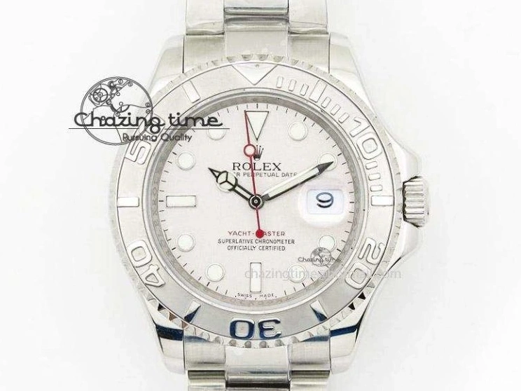 MiroTime 1218 Breathable YachtMaster II 116689 SS JF 1:1 Best Edition White Dial Blue On SS Bracelet A 3578